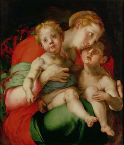 Madone et enfant avec le petit Saint Jean-Baptiste - Jacopo Pontormo